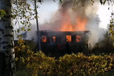 В Сасово огонь уничтожил частный дом